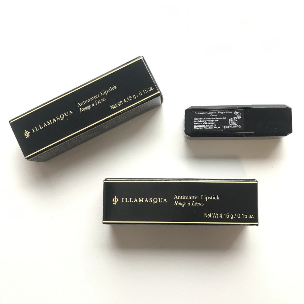 3 Illamasqua Lipsticks  (2 full size)